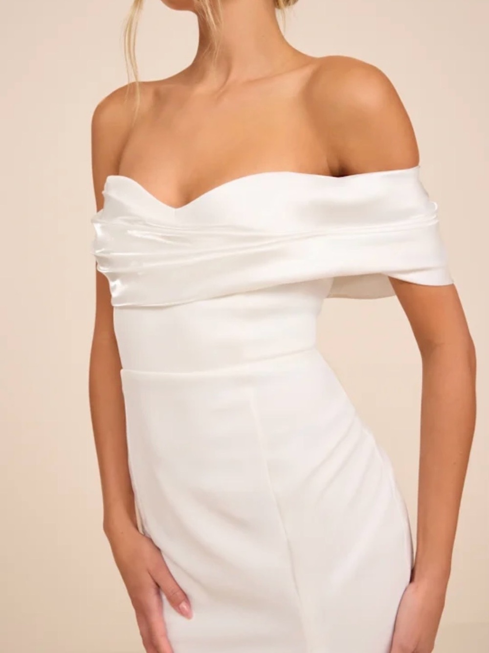 Lulus Beaumont White Asymmetrical Mermaid Maxi Dress - Picture 2 of 5